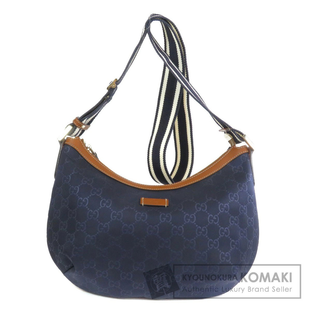 Gucci GG monogram hobo shoulder bag signature striped webbing